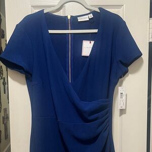 Bisou Bisou Royal Blue Wrap Dress